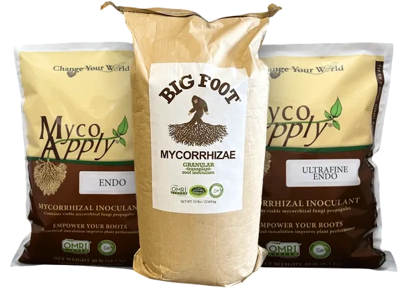 MycoApply and Big Foot wholesale mycorrhizal inoculants